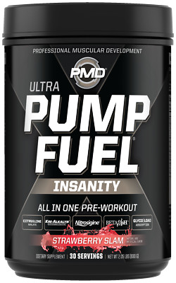 PUMP FUEL ULTRA INSANITY GLYCO LOAD PRE WORKOUT - Strawberry Slam  (30 Servings)