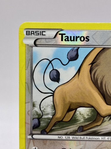 Pokémon Tauros ERROR 100/146 Rare Print Misalignment Rev Holo XY Base Set - L/MP - Picture 3 of 6