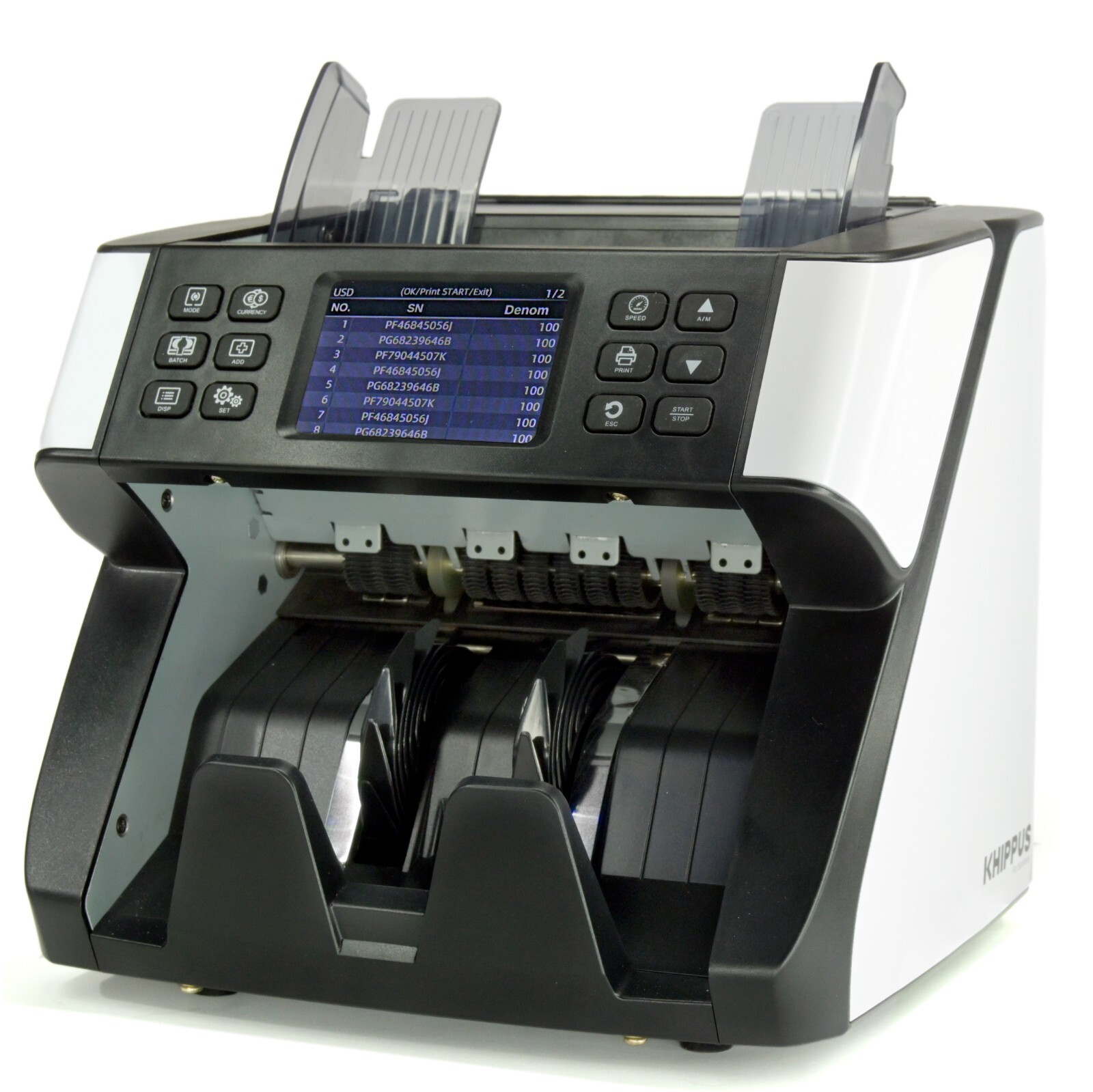 Money Bill Counter Machine Mixed Bill Denomination KHIPPUS PRO 6500