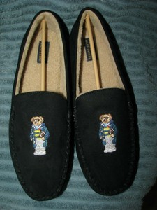 polo bear moccasin slipper