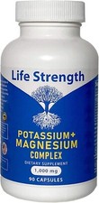 Life Strength Potassium Magnesium Complex Aspartate Oxide Glycinate 1000 mg 90 c