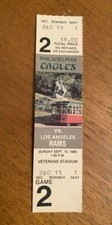 1985 PHILADELPHIA EAGLES RANDALL CUNNINGHAM'S 1ST NFL START ~ FULL GAME TICKET
