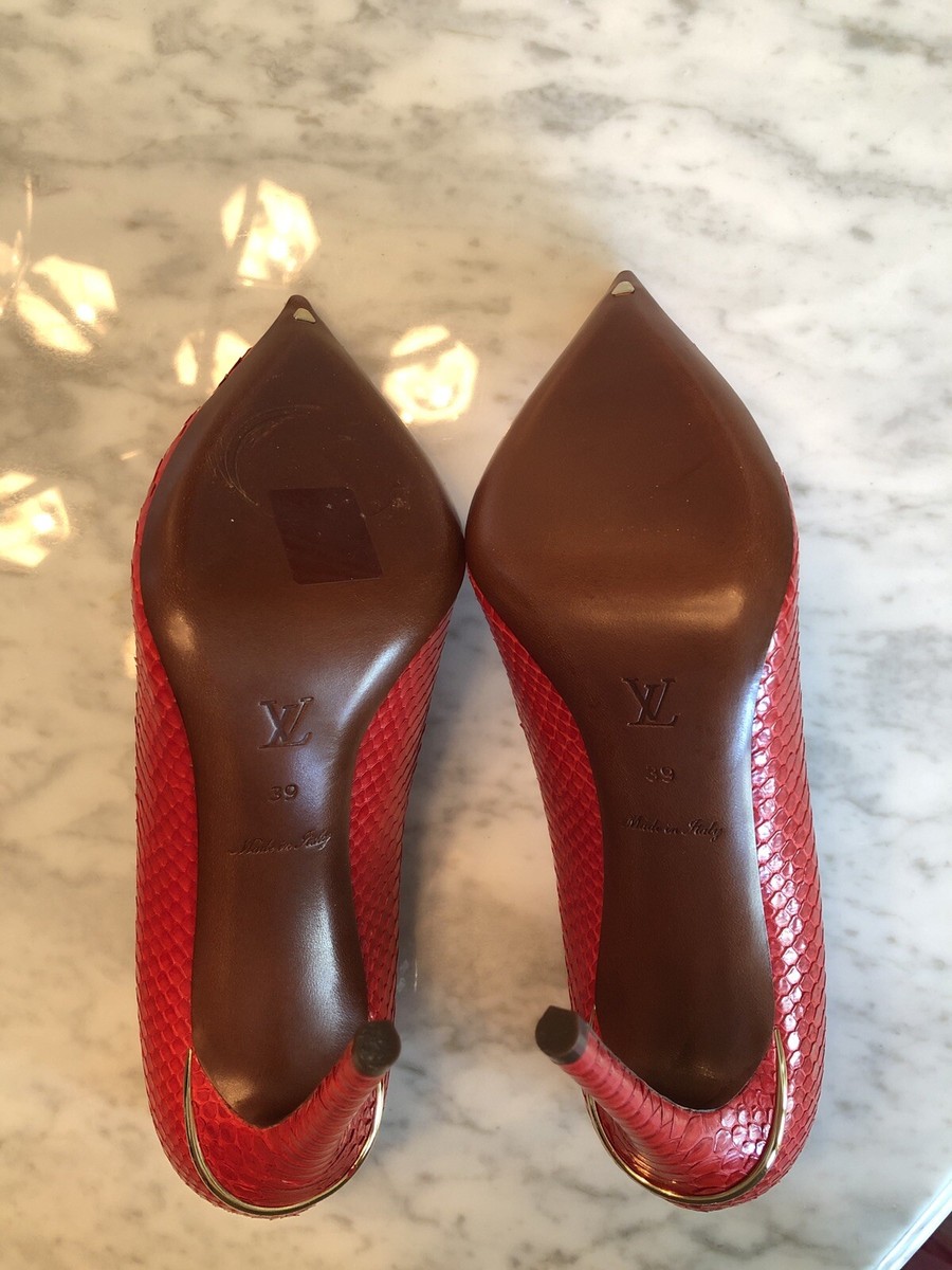 LOUIS VUITTON レッド ハイヒール　　サイズ35（22.5センチ） Louis Vuitton Balmoral Red Pumps Sz 35.5 | eBay