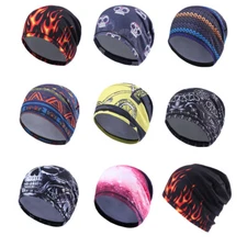 Winter Fleece Skull Cap Helmet Liner Hard Hat Liner Running Beanie Head Wrap Cap