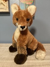 Dakin Stuffed Animal Plush Realistic Baby Fox 12  Vintage Red 1982