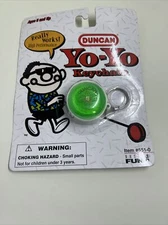 Duncan Imperial Green YO-YO Keychain Keyring Toy Doll Mini Basic Fun 1998 NEW