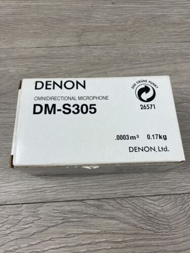 Denon DM-S305 Omnidirectional Calibration Microphone for Surround Sound NEW - Picture 1 of 4