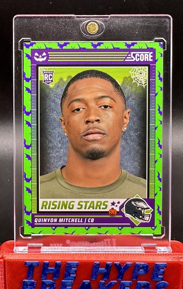QUINYON MITCHELL 2024 Score-A-Treat RC Rookie Rising Stars Green Bats #41 Eagles