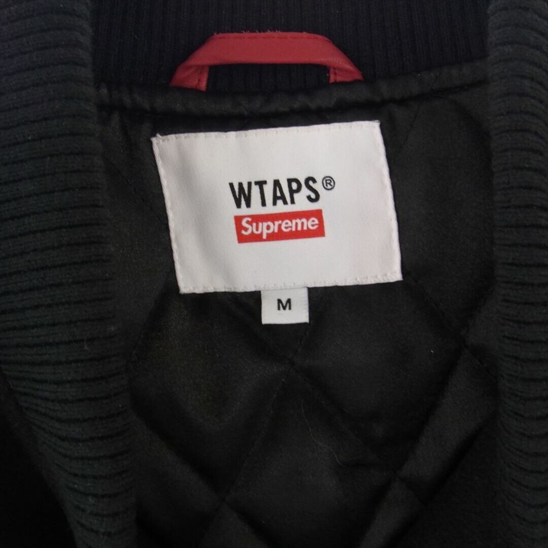 Supreme x WTAPS Stadium jacket/Varsity Jacket M black USED Supreme x WTAPS Stadium jacket/Varsity Jacket M black USED