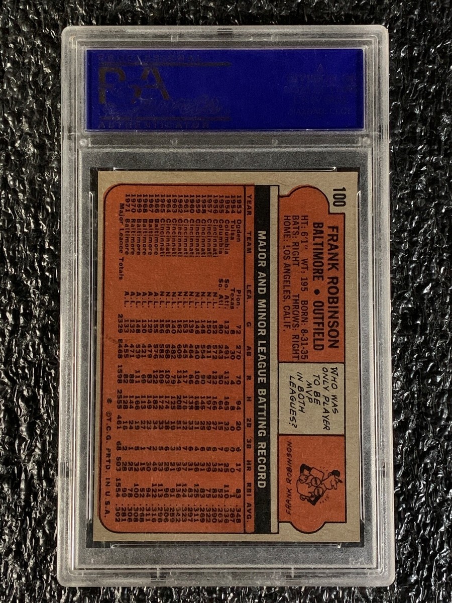 1972 Topps Baseball #100 Frank Robinson PSA 8 | eBay