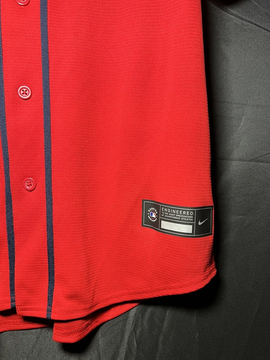 Braves Nike Alternate Replica Team Jersey - Red