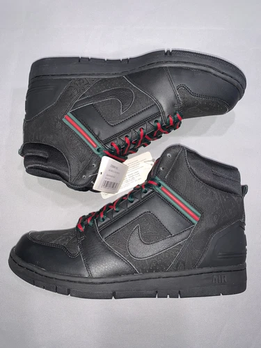 EXTREMELY RARE! 999999999 SAMPLES! Nike Air Force 2 II Gucci 1 329888-002 Size 9