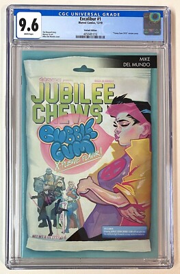 Excalibur 1 Del Mundo Variant CGC 9.6 Jubilee Bubblegum Cover 2019 Marvel Comics