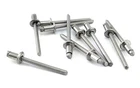 Blind rivets with predetermined breaking mandrel flat head stainless steel A2 DIN 7337