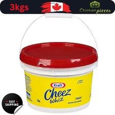 Kraft Heinz Cheese Processed Cheez Whiz Pail Bulk Size 3Kg/6.6lbs