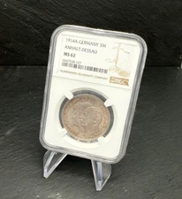 3 Mark 1914 A Silberhochzeit Friedrich & Marie – NGC MS62 – Silber