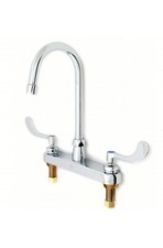 Goosneck Kitchen/Bathroom Faucet: Zurn, AquaSpec, Chrome Finish, 0.5Gpm Flow Rat