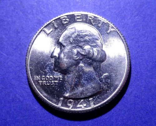 1941-S Washington Quarter  Near Gem BU