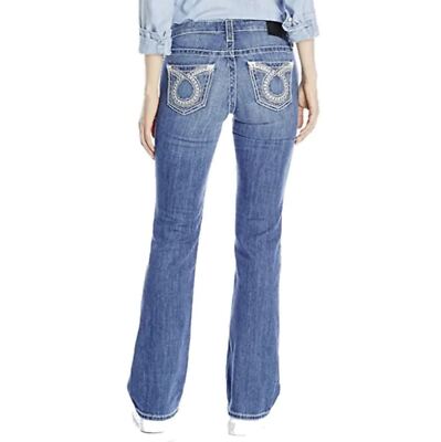 Big Star Jeans Remy Low Rise Embroidered Bootcut Stretch 25 x 34 New/Defect 