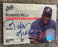 Roberto Kelly 1995 Studio signed autographed card Montreal Expos