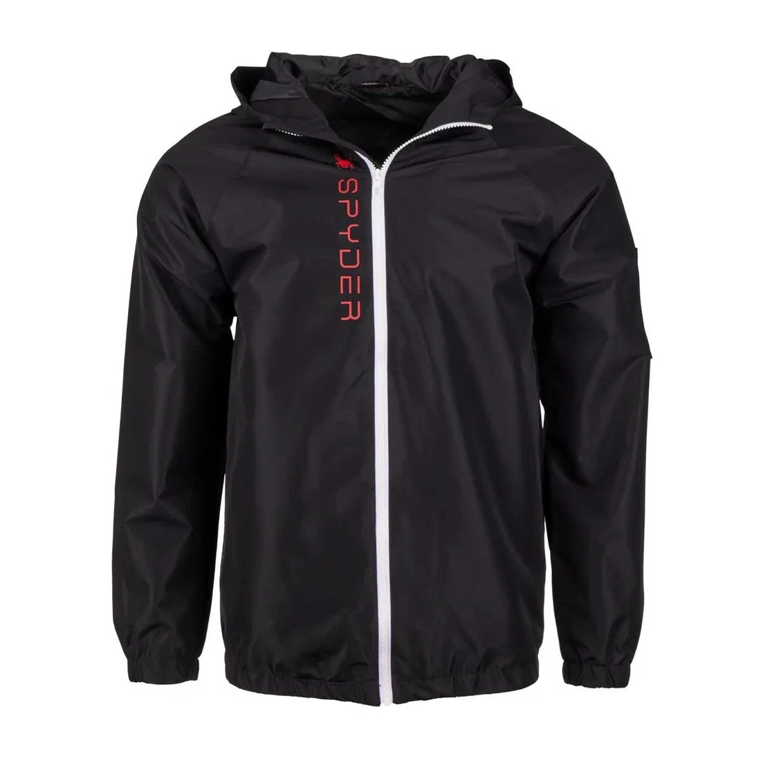 SPYDER MEN'S SLEEVE POCKET WINDBREAKER - SIZE: MEN M - BLACK