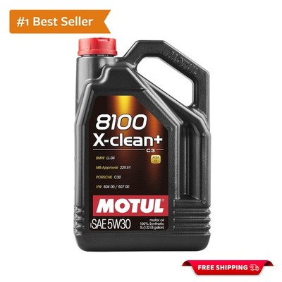 5L Motul 8100 X-Clean 5W-30 Engine Oil - ACEA C3 Approved for Modern Vehicles