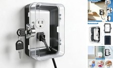 Outlet Cover, Baby Proofing, Shatterproof Safety Lock Box, Anti-Pry Wall 1 pack