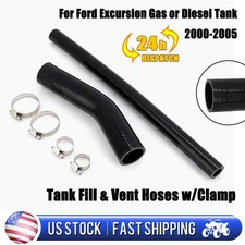 Fuel Fill & Vent Hose & Clamp Kit For 2000-2005 Ford Excursion Gas / Diesel Tank