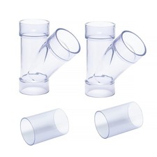 2-1/2 Inch ID Y Fitting for 2-1/2 Inch OD Dust Collection Pipes, Adapters and...