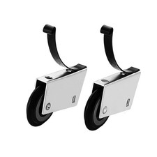 Rouleaux de porte coulissante pour portes en verre et bois fonctionnement en dou