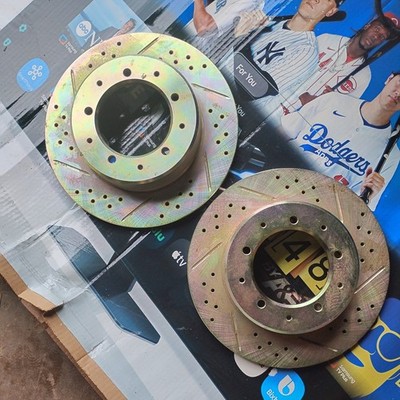slotted Rear Brake Disc Rotors for Defender Range Rover Land 90 Discovery 