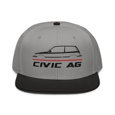 For Civic AG 1983-1987 Fans Third Gen Wonder Hatch Snapback Hat Birthday Racing