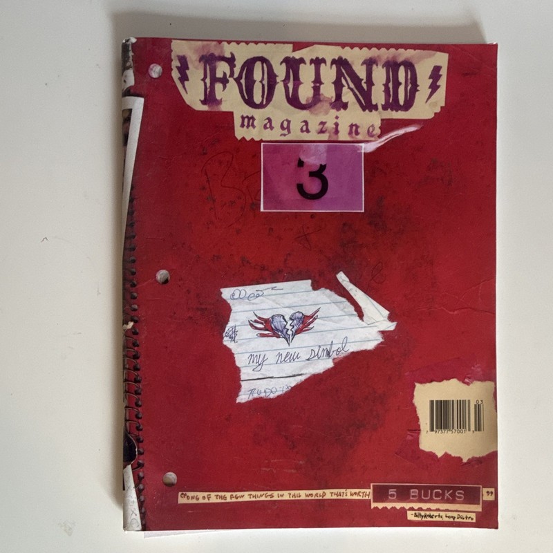 FOUND Magazine Issue #3 May 2004 Illustrated Art & Photography Pedestrian