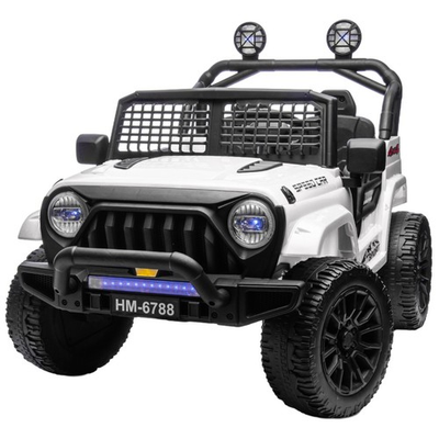 #ad White 24V Kids Electric Car 2 Seater Ride on Toy 6mph Truck with Remote LEDMP3 $189.99