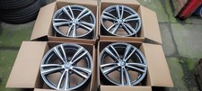 Genuine BMW 442m 19” Alloy Wheels (rims) orbit grey diamond cut staggered TPSM
