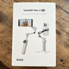 Insta360 Flow 2 Pro Smartphone Gimbal Stabilizer Foldable Tripod Stone Gray