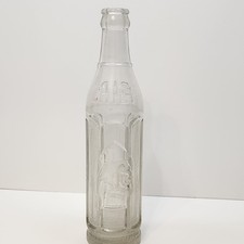 Vintage Big Chief Soda Bottle Full 12 Pint Pop Clear Glass Native American Ca Vintage Big Chief Soda Bottle Full 12 Pint Pop Clear Glass Native American Ca