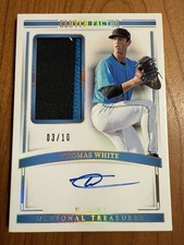 2024 Panini National Treasures Clutch Factor Auto Thomas White  /10 RPA Prospect