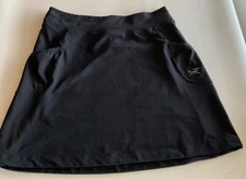 Arc'Teryx logo A line Skirt Sz S Black 2 pockets stretch women’s