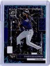 2022 Panini Donruss Optic Charlie Blackmon Teal Velocity #110 /35