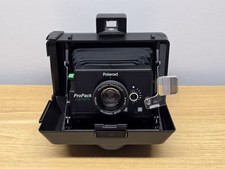 Vintage Polaroid Black Accordion Folding ProPack Instant Camera with Carry Strap