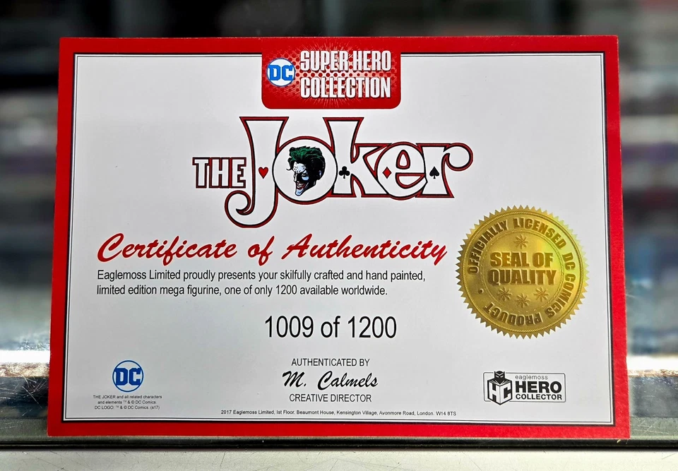 DC SUPER HERO COLLECTION "THE JOKER" - 13,7 in. FUERA DE PRODUCCIÓN. ABIERTO Foto 3 de 4