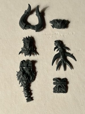 Warhammer 40k AoS Chaos World Eaters Daemon Prince KHORNE HEAD, TAIL & ICON