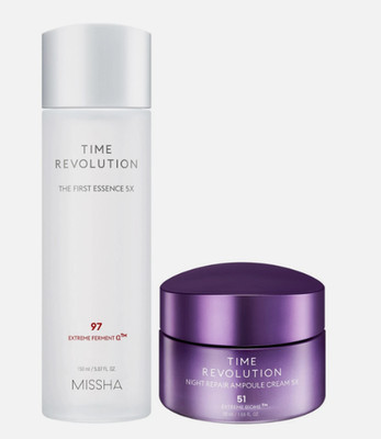 MISSHA TIME REVOLUTION ESSENTIAL CARE SET - ESSENCE 150ML/CREAM 50ML EXP 09/2028