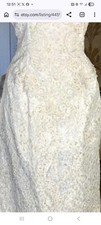 80s Heavily Beaded Wedding Dress