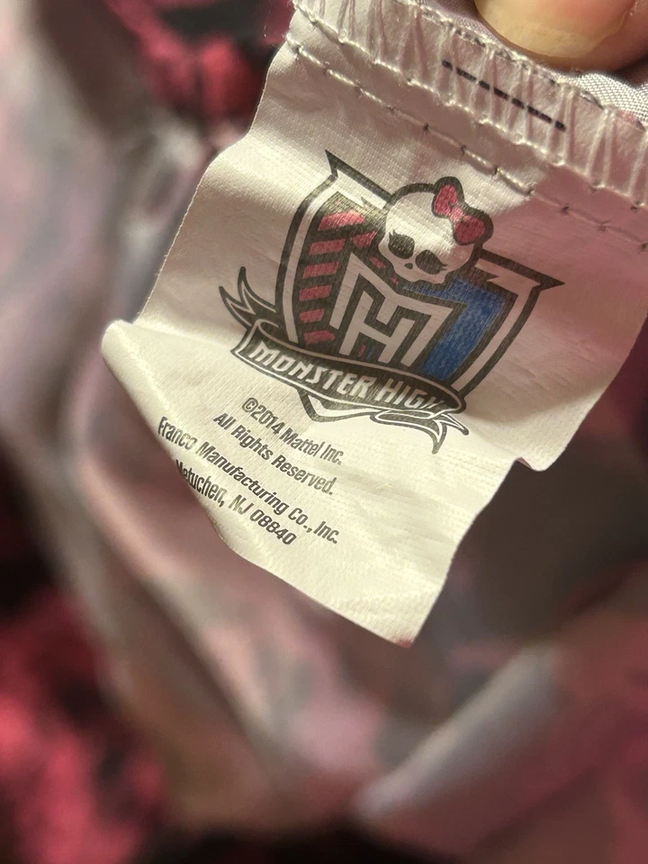 Juego de cama Monster High Twin (sábana, sábana ajustable, funda de almohada) (2014) (Mattel) Foto 4 de 4