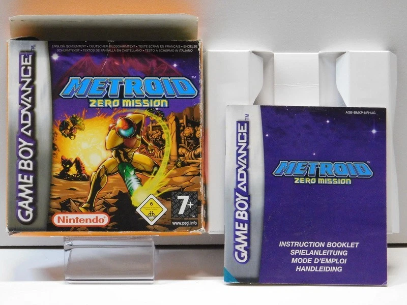 GBA Leerbox Metroid: Zero Mission OVP Box +Anleitung , ohne Spiel , -  Set 19