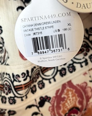 spartina denim dress Elena Denim Dress Antique White XL