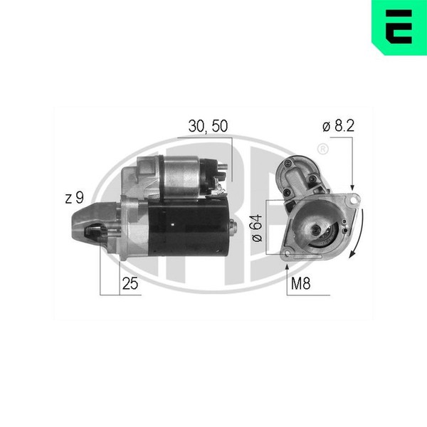 ERA 220211A Starter FüR Alfa Romeo Chevrolet CitroËN Passend FüR Fiat Lancia-image