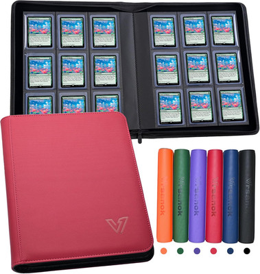 Top Loader Binder 9 Pocket,Holds 324 Top Loaders,Toploaders Binder 9 Pocket for